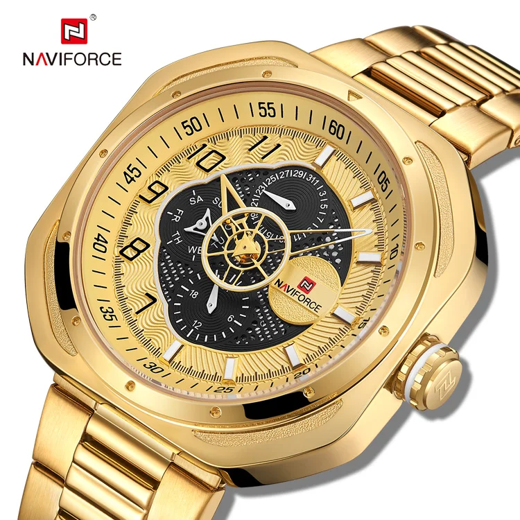 naviforce gold watch