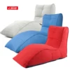 Outdoor wholesale bulk PVC adult waterproof sofa chair covers seat cushion chaise pouf knitted beach bean bag lounge chair