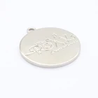 Crystal Jewelry Custom Logo Jewelry Metal Tags Charm Metal Silver Charm Logo to Hang