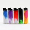 wholesale LED windproof lighter cheap fire gas electric cigarette torch lighter EX-2854FLED-WM