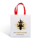 customised logo 100gsm luxury white pp non woven fabric shopping gift carry bag for halloween