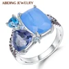Abiding Prong Setting Rings 925 Sterling Silver Free Style Gemstone Ring for Women Fine Jewelry