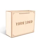 customized printed rose gold craft cardboard paper recycle shopping luxury packaging bag for clothes shop