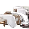 High Quality Wholesale 300TC 100% Cotton Bedding Set Satin Fabric Hotel Linen Bed Sheets