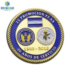 Plated Coin Coinplated Coins For Coins Gold Plated Custom Metal Promocion Anniversary Coin For Souvenir