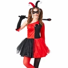 Hot Funny Female Alice Clown HarryClown Fancy Dress Outfit Cosplay Masquerade Halloween Costume
