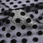 Fashion design polka dots mesh tulle dotted lace fabric dubai embroidery