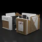 Wood eyebrow service design wink brow display cabinet beauty eyebrow kiosk