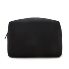 Black Neoprene Makeup Cosmetic Pouch Bag