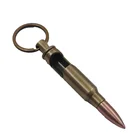 Customized print logo metal bullet promotional bottle opener keychain