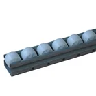 Industrial flow rail galvanized roller tracks with plastic wheels for sliding shelf rack system