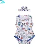 HFS3002R New Style Car Print Newborn baby Romper Clothes soft Hot Sale Fashionable For Baby girl