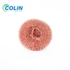 Factory copper coated stainless steel scourer/sponge/cleaning ball for Kitchen
