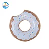 Custom Adult Inflatable White Donut Pool Float Ring For Swimming Party