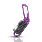 Wholesale Travel Small Folding Hair Brush Massage Hair Comb with mirror