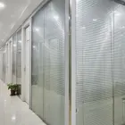Office partition glass wall with door hardware Glass shower glass partition