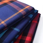 High quality customized checked yarn dyed shirting brushed spandex tencel cotton blend fabric