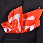 30% silk and 70% cotton hand-rolled dots pocket square