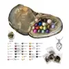oyster wholesale can pearl jewelry fresh water pearl oyster kit vacuum-packed with pearls in shell and necklace inside