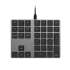 Aluminum 34 keys portable slim usb numeric keypad keyboard for macbook