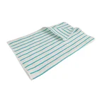 Blue and white stripe microfiber cleaning cloth pearl rag China tea towel