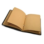 High quality customized genuine leather notebook for school