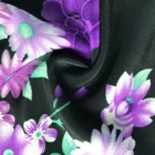 Koshibo cheap polyester mikado print floral 100% polyester gabardine woven fabric for dress