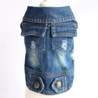 Dog pet clothes than Bear Teddy clothes in spring, summer and autumn double packs of hollow cowboy waistcoats wholesale