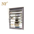 motorized remote control glass louver windows jalousie windows