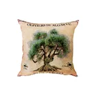 China factory eco friendly bright custom cotton cushion design for cities series