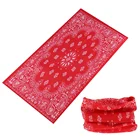 High Quality Cheap Custom Red Paisley Bandana,Magic Face Mask Bandana