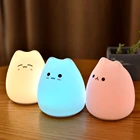 Usb Bedside Led Motion Sensor Lamparas Silicon Ni Children Lamp For Kids