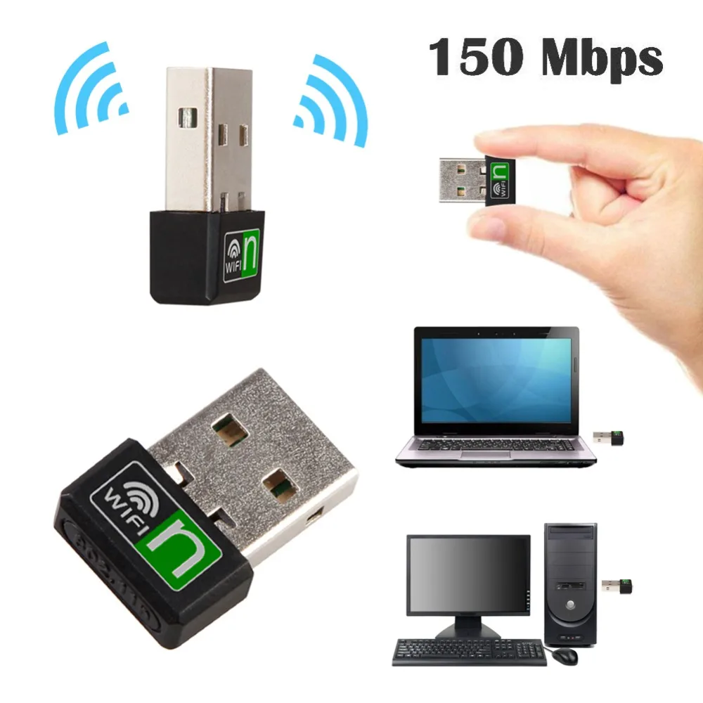 USB WiFi беспроводной сетевой адаптер 802,11 n/g/b 150 Мбит/с мини беспроводной WiFi USB адаптер ноутбук сетевая карта