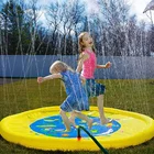 Inflatable Outdoor Sprinkler Pad, Sprinkle and Splash Play Mat Pad Toy for Children Infants Toddlers,Summer Spray Toys