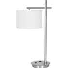 brushed nickel iron desk lamp hotel lighting modern lighting with USB power outlet for hotel