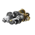 transmission gearbox assembly for motorcycle