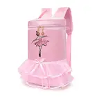 Cute Latin Ballet Dance Girl Waterproof Backpack Princess School Bag Kids School Bookbag