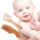 Wholesale Healthy Pure Natural Wooden Baby Hair Brush And Brush Set