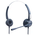 Binarual headset telephone headphone for call center noise cancelling headphone white label