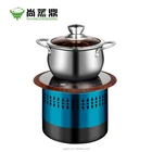 Commercial built-in table top electric braise cooker for fast food restaurant use