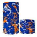 Qetesh Custom Popular Polyester Colorful Black Face Mask Bandana