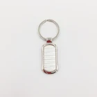 Wholesale custom color size blank brass metal color keychain