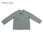 Fashion unisex children sleepwear all over print custom 100% cotton kids pajamas set