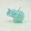 Blue Carved Wax Elephant Candle 2019 Bougie Craft Candle Home Decoration