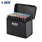 12 24 48 60 80 Colors Alcohol Ink Sketch Art Marker Set Dual Brush Pens Twin Tip Art Markers Stationary Set