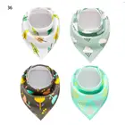 Wholesale blank baby bibs muslin cotton waterproof Burp Cloth Triangle Cotton Baby Scarf Burp Baby Christmas Accessories