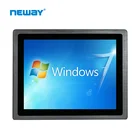 17 inch industrial touchscreen all in one panel pc with J1900/I3/I5/I7 optional with high brightness for outdoor