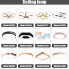 Ak White Lamp Ultra Slim White Acrylic Natural Ak Wooden Rectangle Shape Ceiling Lamp