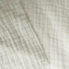 Really soft cheap price 100% cotton square pure white color double layer gauze muslin for baby clothing blanket fabric