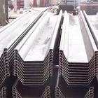 Jinxi hot rolled s355jo s275jr 400*100 400*125 flood gate 12 meter structure Steel sheet pile price